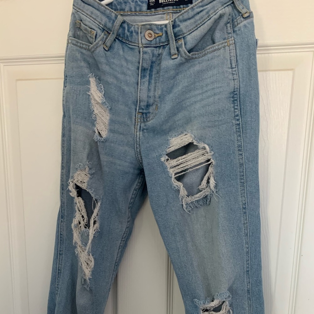 Hollister yet 00R w23 L27 high rise slim straight vintage stretch
